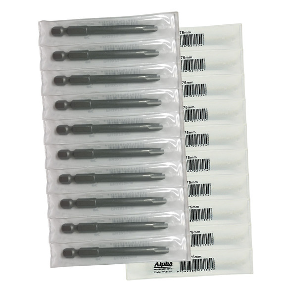 Alpha Square Driver Bit 3 x 75mm