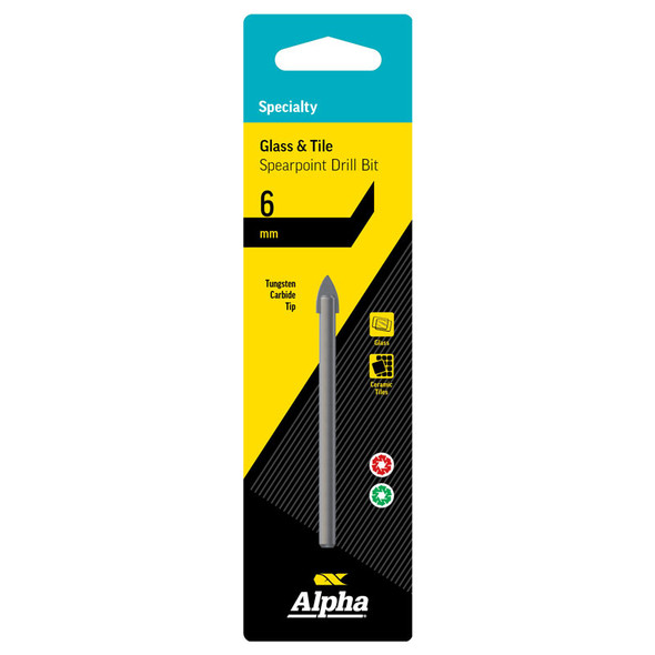 Alpha Glass & Tile Drill 6mm