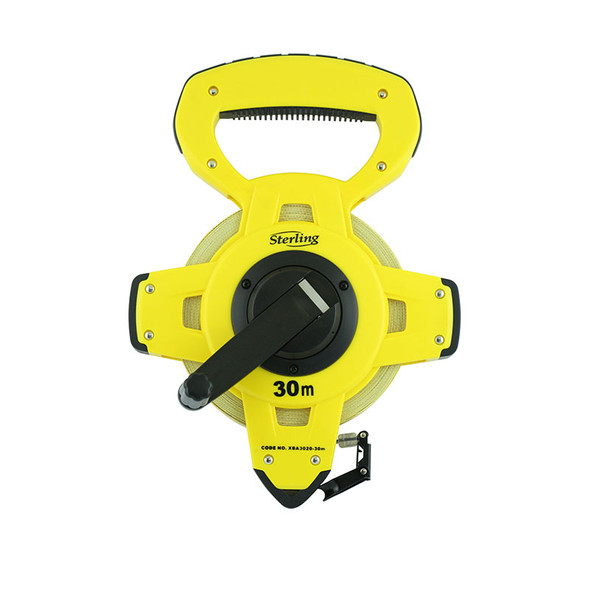 Sterling 30m 3 Speed Winder Fibreglass Tape Measure - Metric