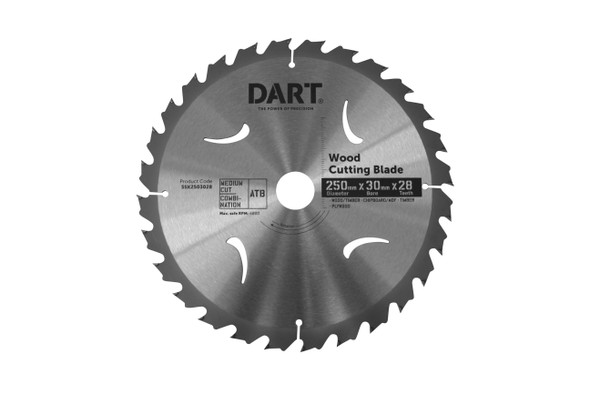 DART Timber Blade 250mm x 28T x 30mm Bore