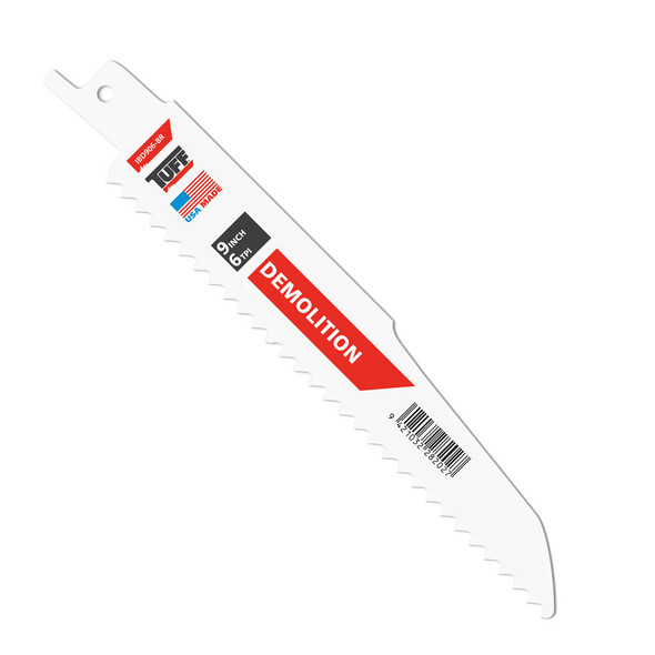 TUFF Reciprocating Blade 9"x 6 TPI Demolition