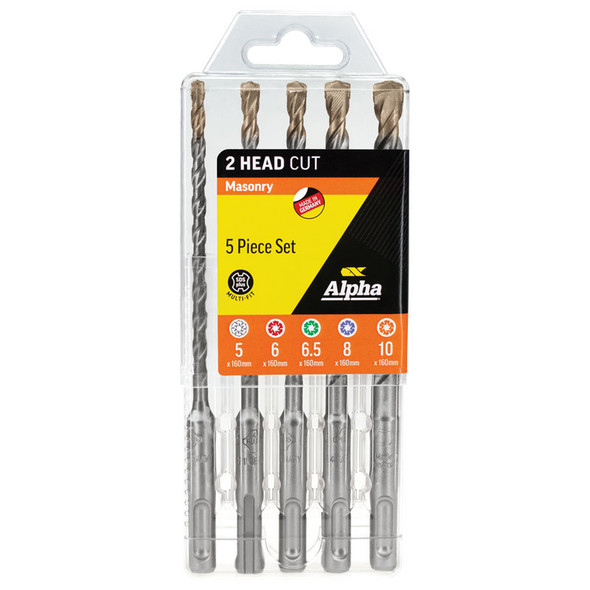 Alpha SDS Plus Masonry Drill Set 5 piece