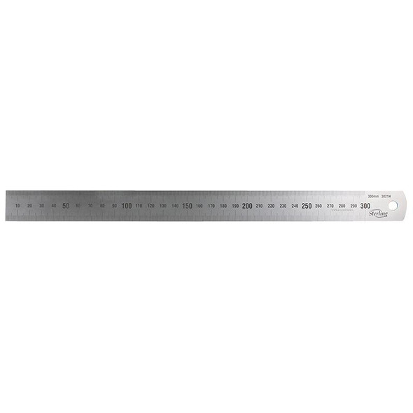 Sterling 600mm (24") Matt Stainless Steel Ruler Metric/Imperial