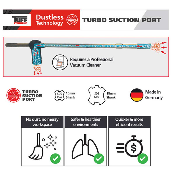 TUFF Dustless SDS Max Masonry Drill 25 x 600mm
