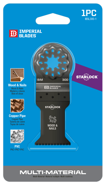 Imperial Oscillating Blade Starlock 35mm Wood & Nails 1 Pc