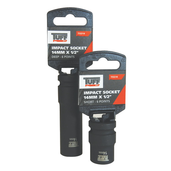 TUFF Impact Socket 12mm x 1/2” Deep - 6 Points