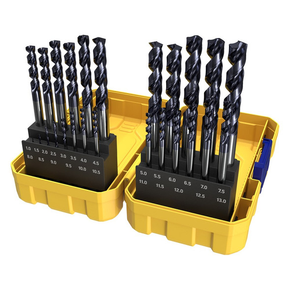 Alpha TuffBox PRO Stainless Plus Drill Set 1.0 - 13.0mm 25 piece
