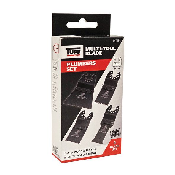 TUFF Multi-Tool Blade Plumbers Set - 4 Piece