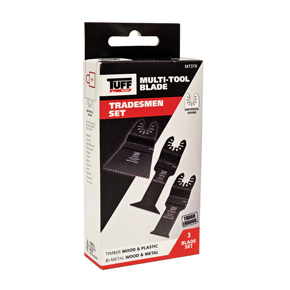 TUFF Multi-Tool Blade Tradesmen Set - 3 Piece