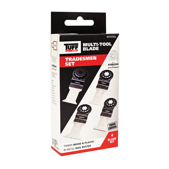 TUFF Multi-Tool Blade Tradesmen Set - Starlock - 4 Piece