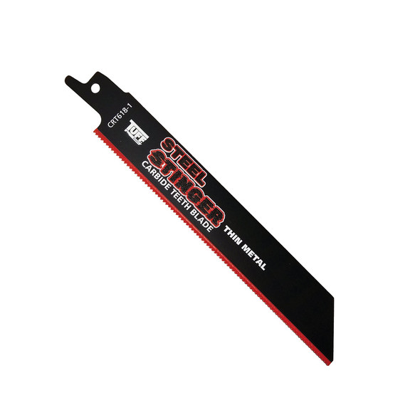 TUFF Steel Stinger TCT Tooth Recip Blade 6" x 18TPI Thin Metal - Card of 1