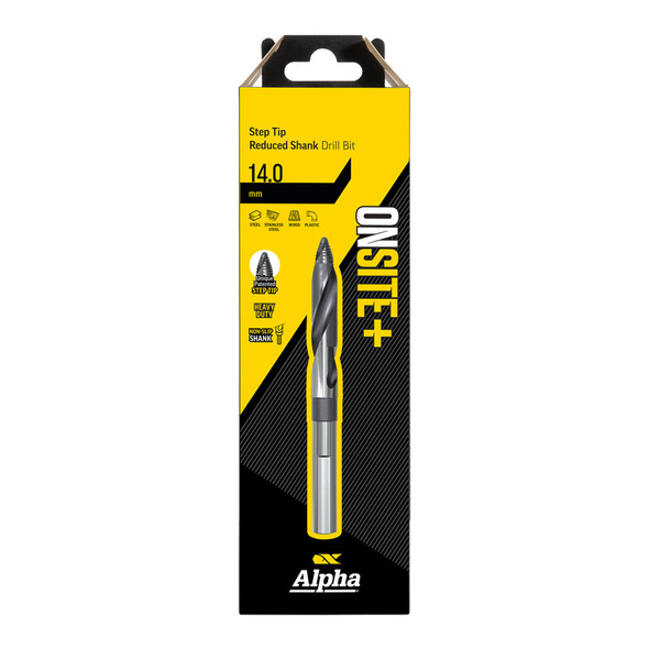 Alpha ONSITE Plus Step Tip Reduced Shank Drill 14.0mm