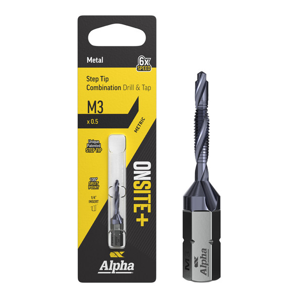 Alpha ONSITE Plus Combination Drill and Tap M3 x 0.5