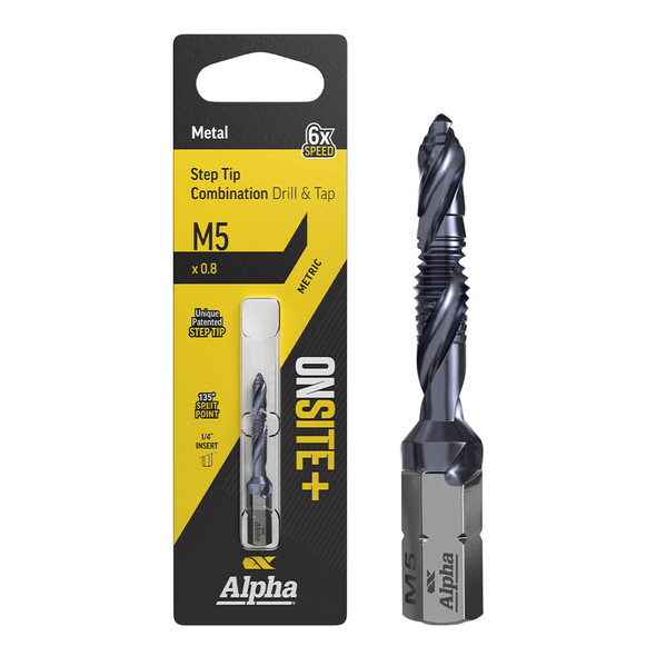 Alpha ONSITE Plus Combination Drill and Tap M5 x 0.8