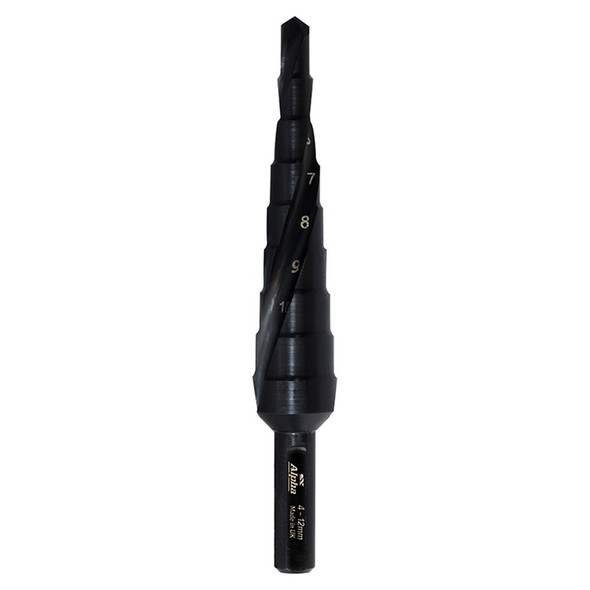 Alpha ThunderMax Step Drill Spiral Flute - 4-12mm Metric