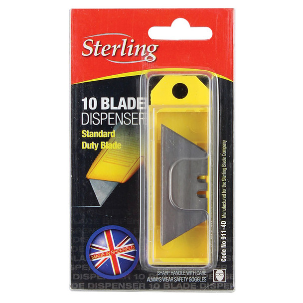 Sterling Standard Duty Trimmer Blade 2 Notch - Dispenser of 10