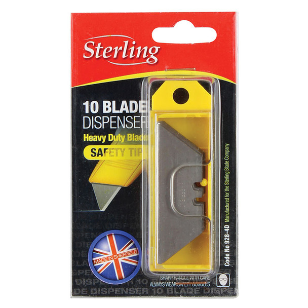 Sterling Safety Tip Trimmer Blade 2 Notch - Dispenser of 10