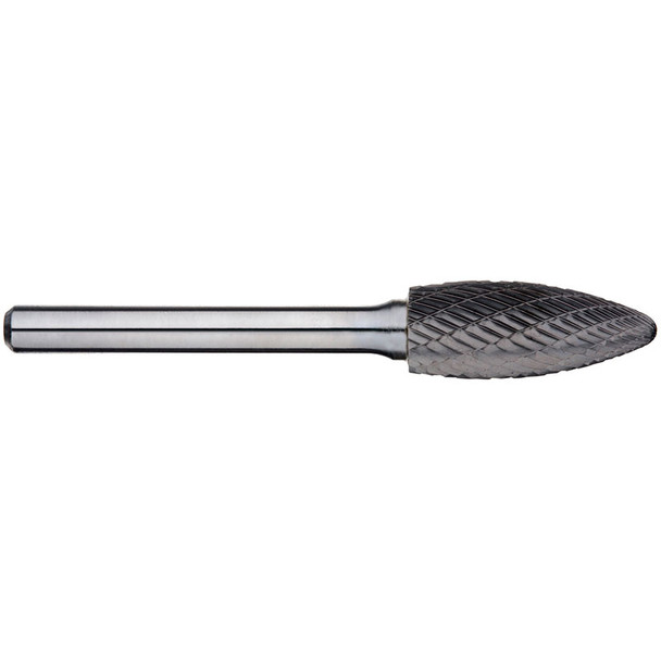 Alpha 5/8" Flame Carbide Burr - 1/4" Shank