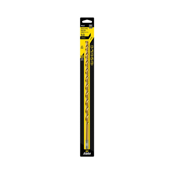 Alpha Gold Series - Extra Long Series Drill Metric 9.0mm x 315mm