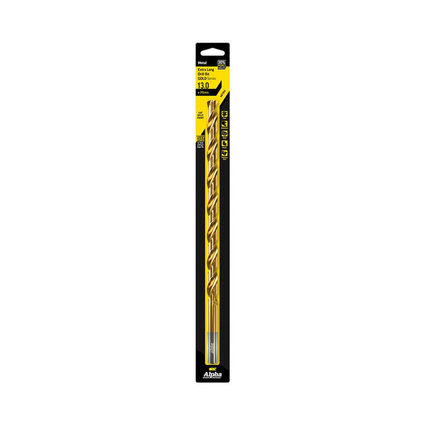 Alpha Gold Series - Extra Long Series Drill Metric 13.0mm x 315mm