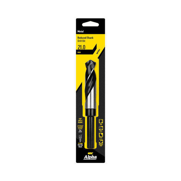 Alpha Reduced Shank Drill Bit 21.0mm Metric