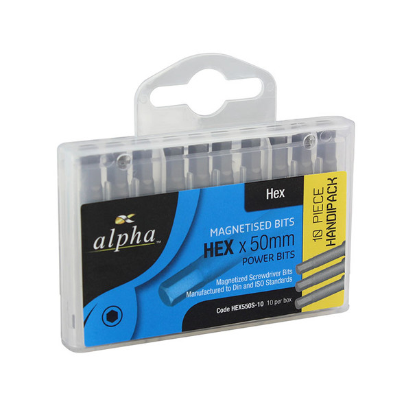 Alpha Hex 5 x 50mm - Handipack x 10