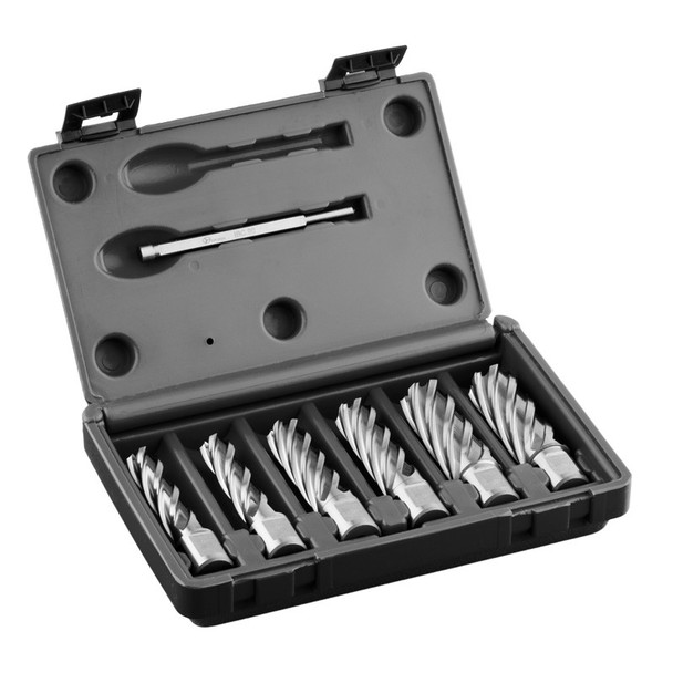 Euroboor HSS Annular Cutter Set - 55mm Depth - 6 piece