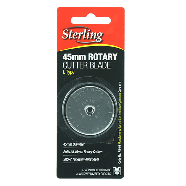 Sterling Rotary Cutter Blade 45mm - Card of 2