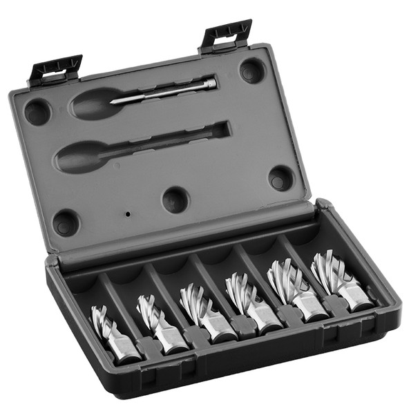 Euroboor HSS Annular Cutter Set - 30mm Depth - 6 piece
