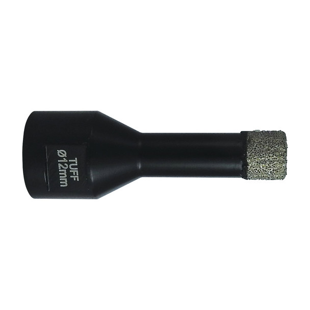 TUFF Diamond Core Bit 12mm x 14mm Shank - Wax filled