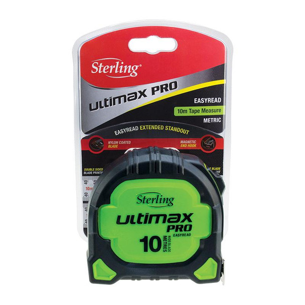 Sterling Ultimax Pro Tape Measure Easyread 10M Metric