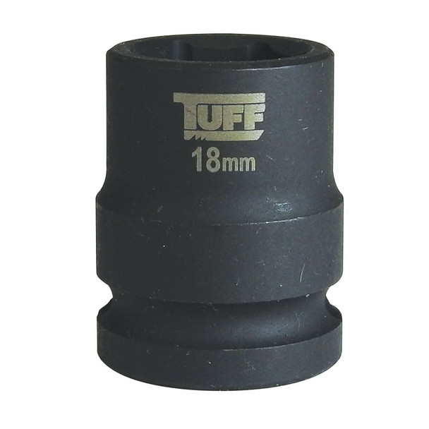 TUFF Impact Socket 18mm x 1/2” Short - 6 Points