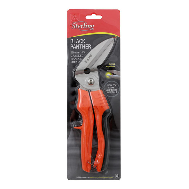 Sterling Black Panther Carpet Shears 250mm (10”) - Carded