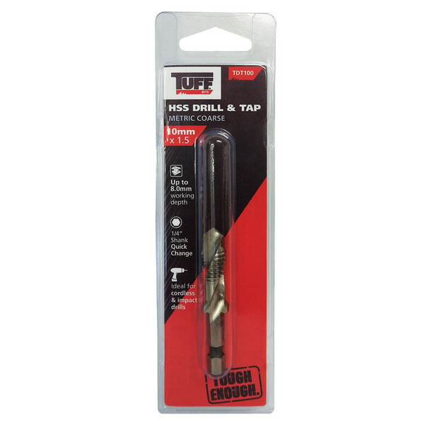 TUFF Quick Release HSS Drill and Tap MC 8mm x 1.25