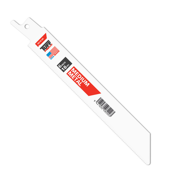 TUFF Reciprocating Blade 9" x 18TPI Medium Metal - 5 Pack
