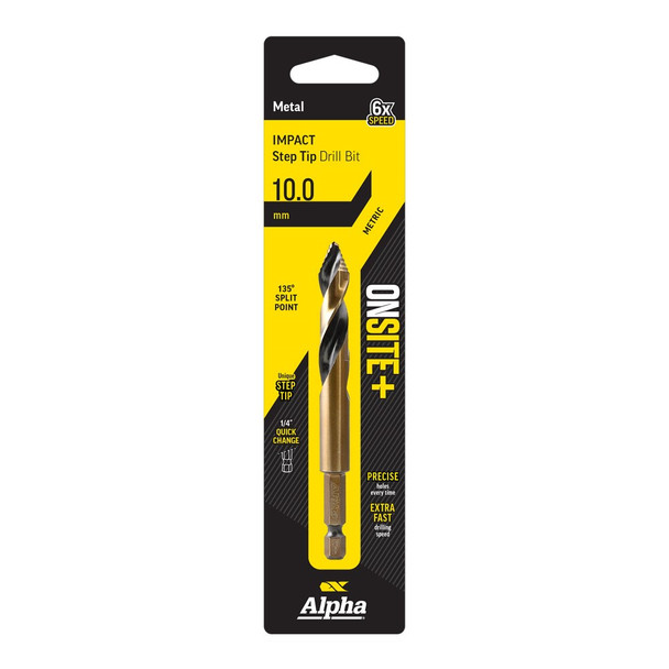 Alpha ONSITE Plus Impact Step Tip Drill Bit 10.0mm