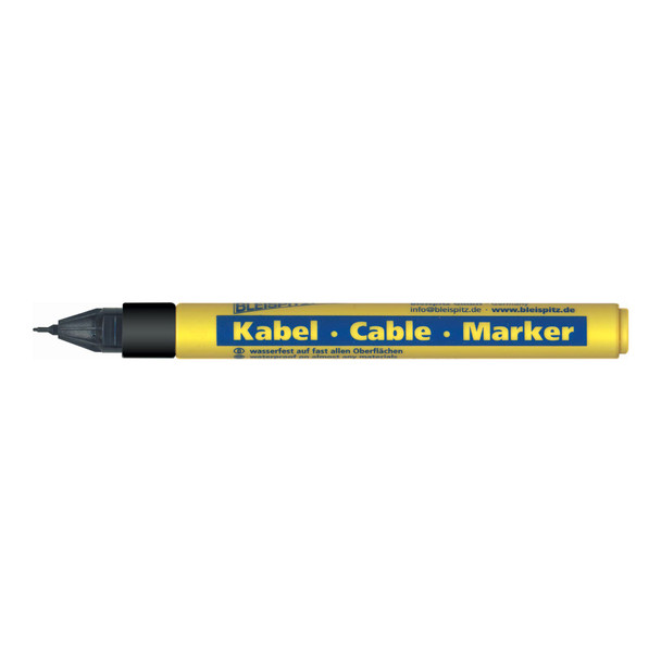 Bleispitz Cable Marker Black 0.75mm - Pack of 10