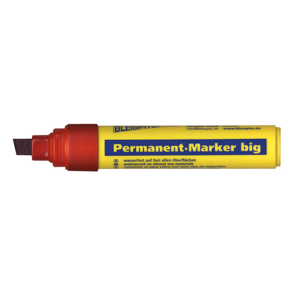 Bleispitz Permanent Marker Jumbo Red 4.0-12.0mm - Pack of 5