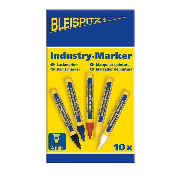 Bleispitz Paint Marker White 4.0mm - Pack of 10