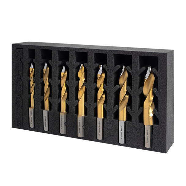 VersaDrive TurboTip Impact Drill Bit Set, 6.8 - 14mm - 7 piece