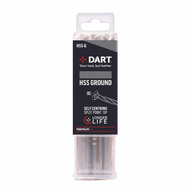 DART Premium HSS Ground Jobber Drill 1.0mm - Pack of 10