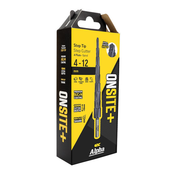 Alpha ONSITE Plus Step Tip Cutter 4.0 - 12.0mm