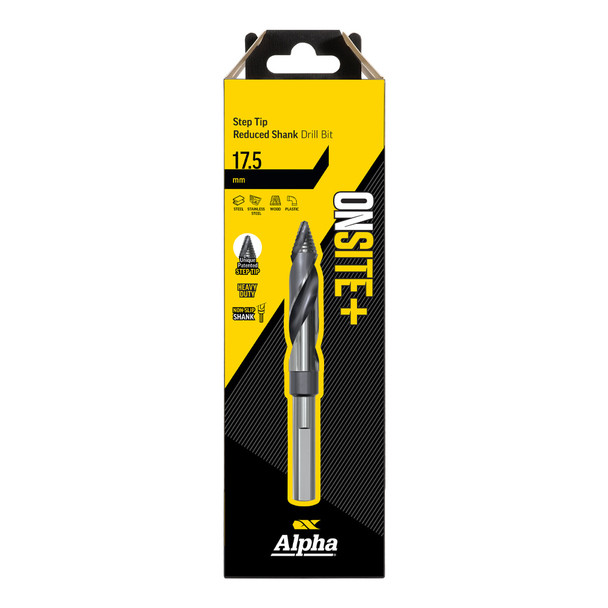 Alpha ONSITE Plus Step Tip Reduced Shank Drill 17.5mm