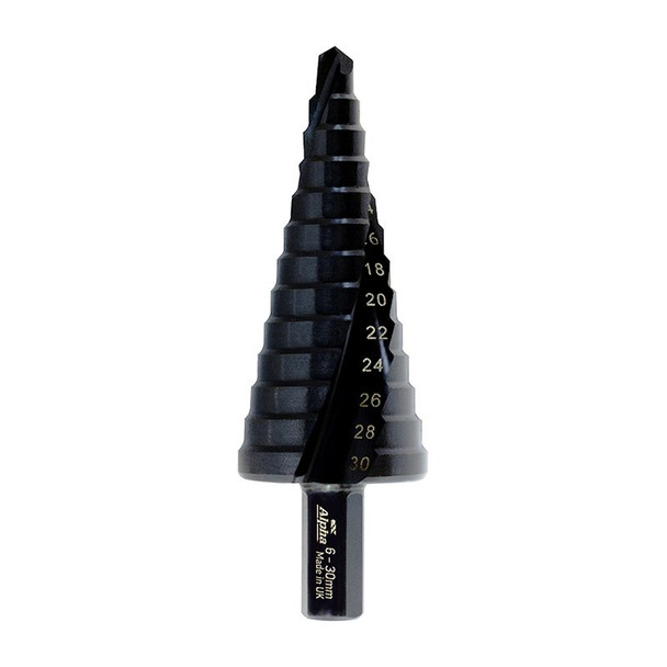Alpha ThunderMax Step Drill Spiral Flute 6-30mm Metric