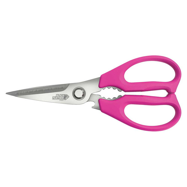 Sterling PINK Black Panther Multi-Purpose Kitchen Scissors 205mm (8")