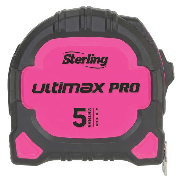 Sterling PINK Ultimax Pro Tape Measure 5m