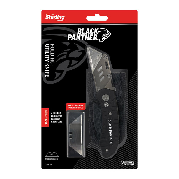 Sterling Black Panther Quick Change Folding Utility Knife