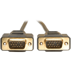 Tripp Lite 6ft VGA Monitor Gold Cable Molded Shielded HD15 M/M 6' Tripp Lite 6ft VGA Monitor Gold Cable Molded Shielded HD15 M/M 6'