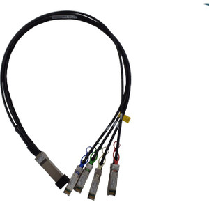 HPE 100GbE QSFP28 to 4x25GbE SFP28 1m Direct Attach Copper Cable HPE 100GbE QSFP28 to 4x25GbE SFP28 1m Direct Attach Copper Cable