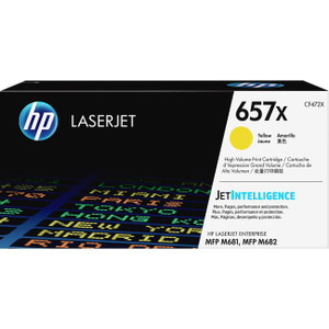 HP 657X (CF472X) Original High Yield Laser Toner Cartridge - Yellow - 1 Each HP 657X (CF472X) Original High Yield Laser Toner Cartridge - Yellow - 1 Each